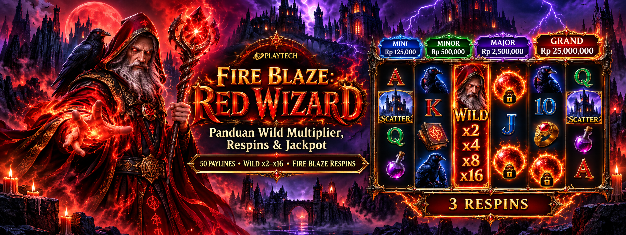 Fire Blaze Red Wizard